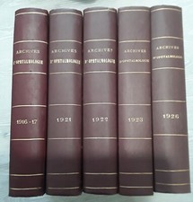 ARCHIVES D'OPHTALMOLOGIE fondées par Ph.PANAS.E.LANDOLT.F.PONCET