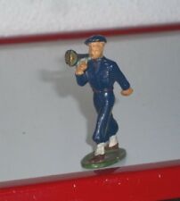 FIGURINE STARLUX - CHASSEUR ALPIN TENUE BLEUE GUETRES BLANCHES - JOUANT CLAIRON
