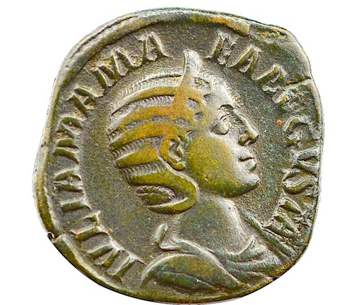 Monnaie romaine julia - romaine,, mamÉe