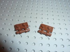 2 x LEGO OldBrown Plate 1 x 2