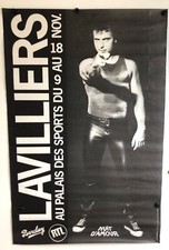 BERNARD LAVILLIERS – PALAIS DES SPORTS – LOT DE 17 AFFICHES ORIGINALE DE CONCERT
