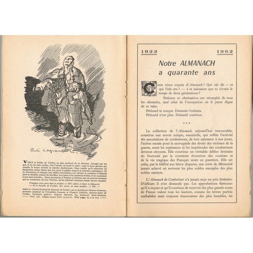 Almanach combattant 18 - almanach, 14-18