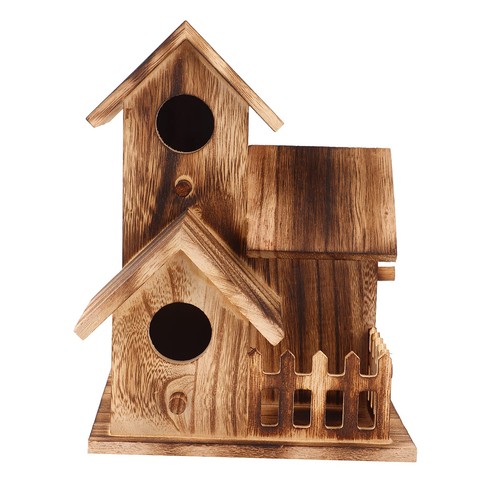 Maison oiseau bois cage - en, bois,