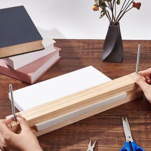Livre bois presse reliure - bois,