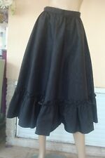JUPON LONG NOIR CEREMONIE COSTUME DEGUISEMENT NEUVE T 36/38  