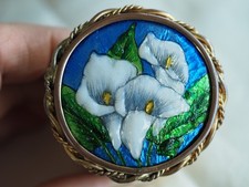 BROCHE EMAUX LIMOGES ANCIEN