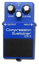 Pédale de compresseur BOSS CS-2 Compression Sustainer JAPAN 1986 8586 testée ...