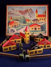 Ancien jouet bois construction