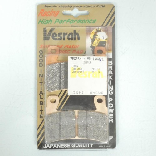Plaquette frein vesrah pour - plaquette, de