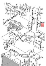 VOLKSWAGEN SHARAN 7M Tuyau de liquide de refroidissement 7M3122073BK