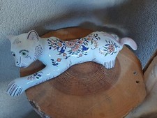 Ancien vase bouquetière chat