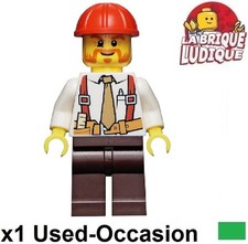 Lego Figurine Minifig City ouvrier chantier Construction Foreman casque cty0529