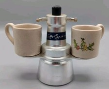?Cafetière italienne vintage "Caffè Rapid" Café expresso Moka aluminium