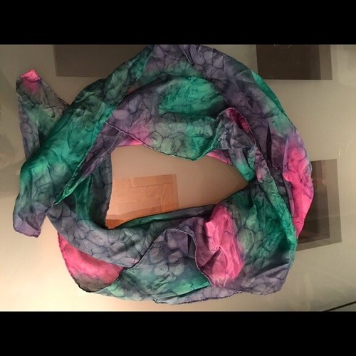 Scarf purple blue teal - -, purple-blue-teal