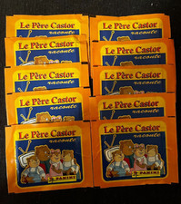 LOT 10 PACKETS POCHETTES PANINI LE PERE CASTOR RACONTE 8 HISTOIRES 1995 RARE