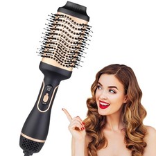 4 en 1 Brosse Soufflante, Brosse Seche Cheveux de Soins Ioniques, Brosse à Ai...