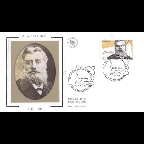 Fdc soie 150e anniv - fdc, bourse