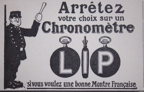 Publicité presse 1916 - 1916, lip