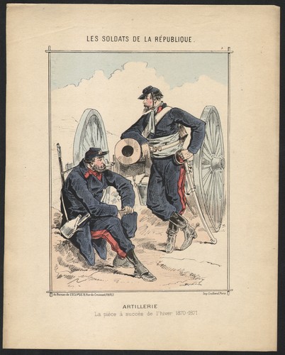 1871 gravure aquarellée - 1871,