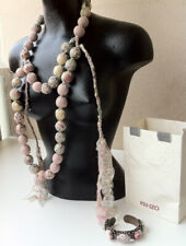 AUTHENTIQUE COLLIER SAUTOIR + BRACELET signés  KENZO PARIS - VINTAGE comme neuve