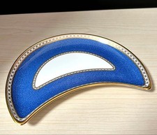 Plaque de croissant bleu