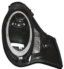 Porsche 911 996 Turbo GT2 996 MK2 2nd Gen 991 Style Phares Noir W / Ovale DRL