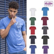 AWDis Just Ts & Polos T-shirt Lavé Délavé Plaine Col Ras Du Cou Décontracté