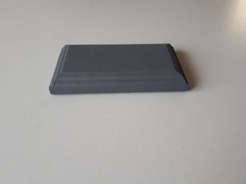 Socle bois peint gris - en,