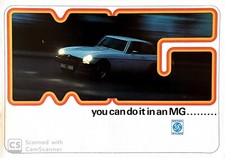 Brochure de vente MG 1974-75