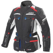 Veste de moto imperméable Buste Highland II pour femme noir/bleu/rouge 2 en 1