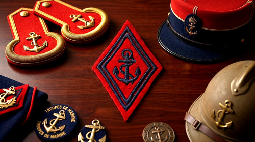 Troupes marine écusson - troupes,