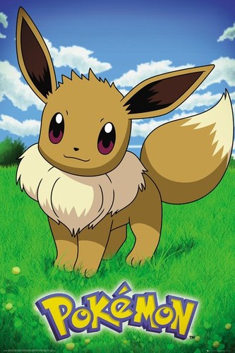 Pokemon eevee affiche - pokemon,