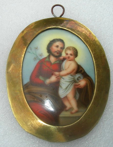 Xixème medaillon porcelaine - xixème,