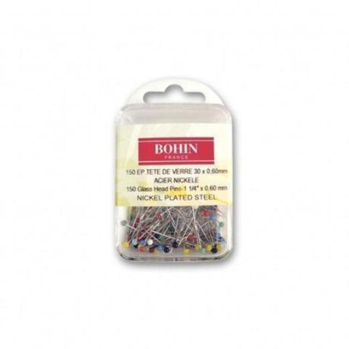 Epingles tête verre - 0.60mm,
