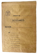 rare ENVELOPPE à DOSSARD des