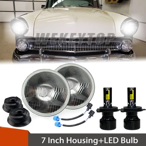2pcs round led headlights - 7",