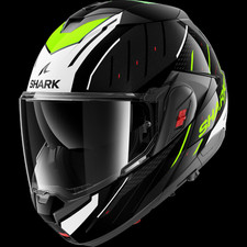 Casque Modulable Shark OXO RYDGER Black White Yellow