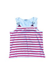 Jean Paul Gaultier Vintage Dungarees Striped Tank Top Size 16A fits up to M