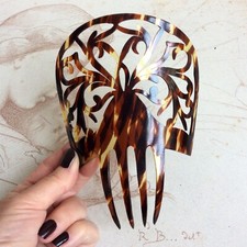 Peigne Diadème en celluloïd