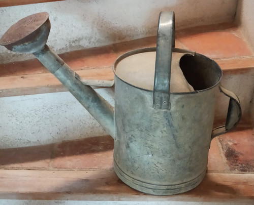 Ancien grand arrosoir - arrosoir, zinc