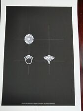 GOUACHÉ - IMPRESSION ORIGINALE - BIJOUX - BAGUE -HAUTE JOAILLERIE- CHANEL