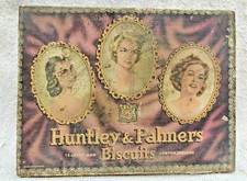 Boîte En Papier Cameo De Biscuits Vintage Huntley Palmers Angleterre TB1710