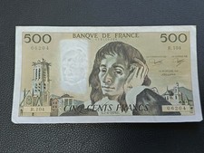 Billet De 500 Francs Pascal