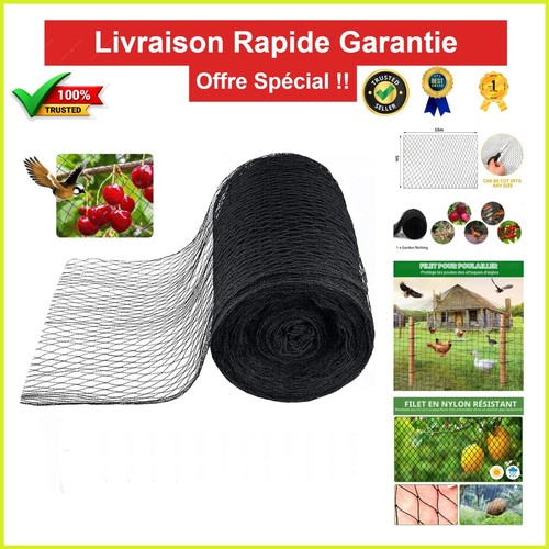 Filet anti oiseaux 5x15m - oiseaux,