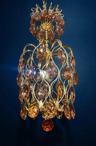 Ancien lustre cristal - ancien, en