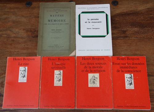 Henri bergson lot de 6 - bergson,