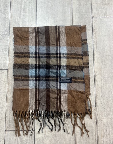écharpe burberry marron bleu - Écharpe, marron/bleu