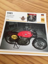 Horex 350 double arbre Roland Schnell 1952 Carte moto Collection Atlas Allemagne