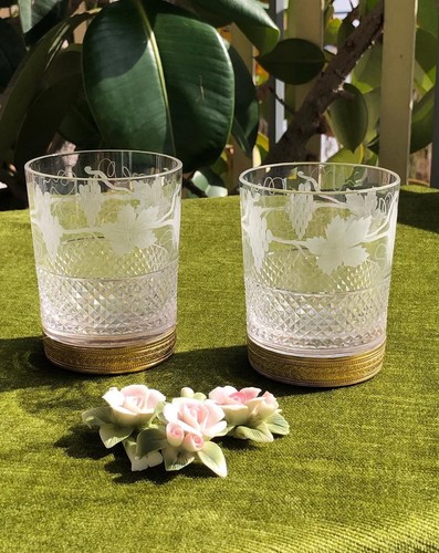 Paire verres whisky en - de,