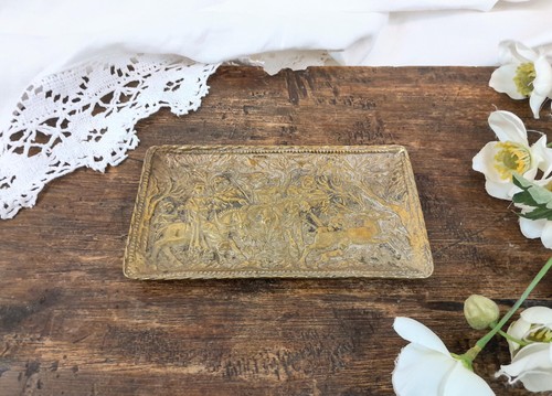 Plaque bronze chasse - plaque,
